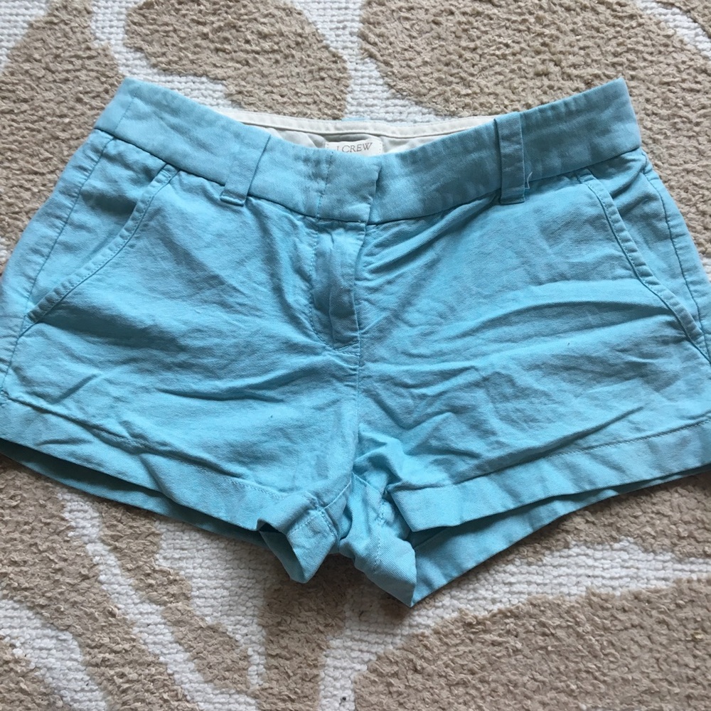 J. Crew Sky Blue Chino Shorts